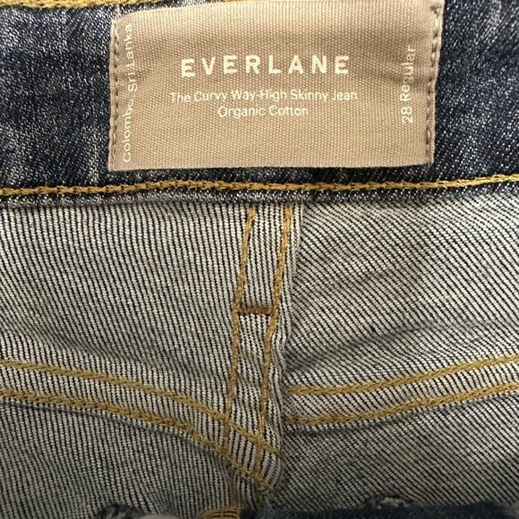 Everlane The Curvy Way High Skinny Jean Organic Cotton Size 28 Regular - Picture 5 of 7